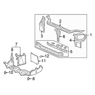 Honda OE - Radiator Support (Coupe / Hatchback / Sedan Standard Tr)