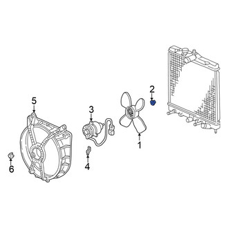 Honda OE - Engine Cooling Fan Blade Nut