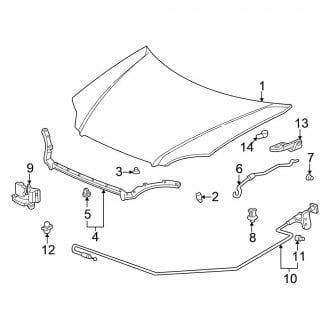 1999 Honda Civic OEM Body Hoods — CARiD.com