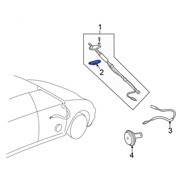 Honda OE 39154SR3G01 Radio Antenna Mast Gasket