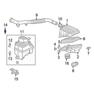 Honda OE - Engine Air Intake Resonator Bolt