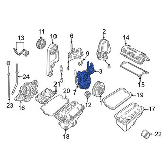 Honda OE - Lower Outer Engine Timing Cover