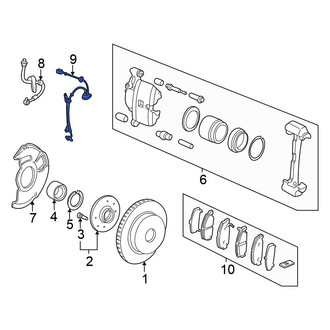 Honda OE - Front Left ABS Wheel Speed Sensor