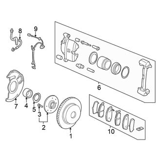 Honda OE - Front Suspension - Brake Components