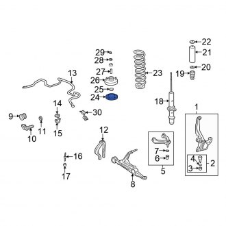 Honda OE - Front Coil Spring Spacer