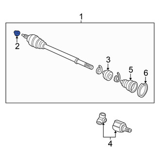Honda OE - CV Joint Nut