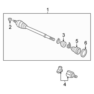 Honda OE - Front Suspension - Drive Axles