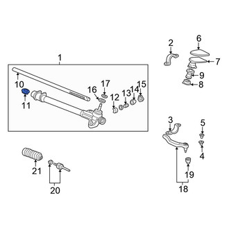 Honda OE - Right Rack and Pinion Mount Bushing
