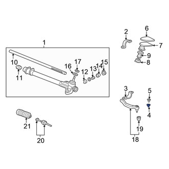 Honda OE - Right Rack and Pinion Mount Bushing