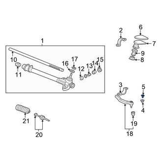 Honda OE - Rack And Pinion Housing Spacer