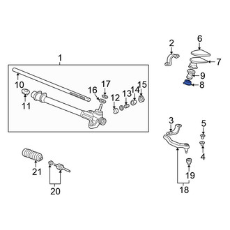 Honda OE - Lower Rack and Pinion Grommet