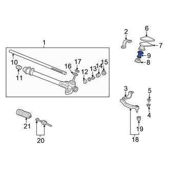 Honda OE - Rack And Pinion Housing Spacer