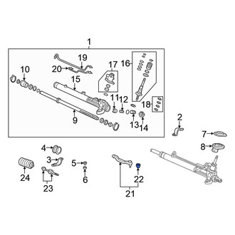 Honda OE - Steering Tie Rod End Boot