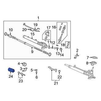 Honda OE - Right Rack and Pinion Bellows