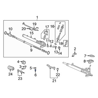 Honda OE - Left Rack and Pinion Mount Bushing