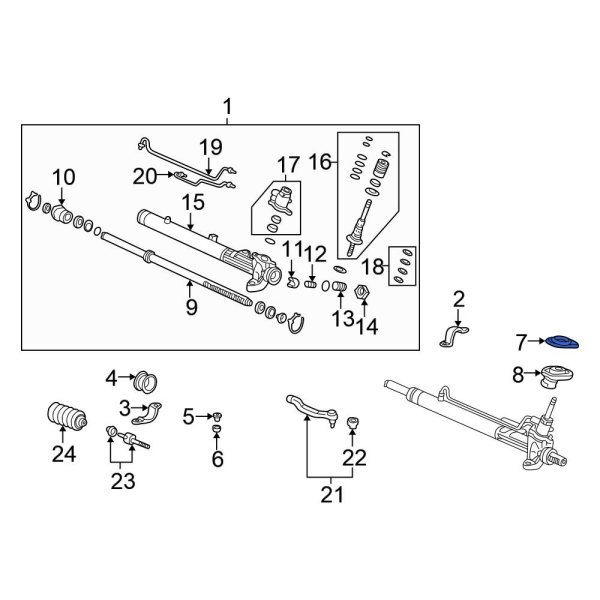 Rack and Pinion Grommet