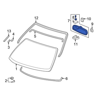 Honda OE - Front Interior Rear View Mirror