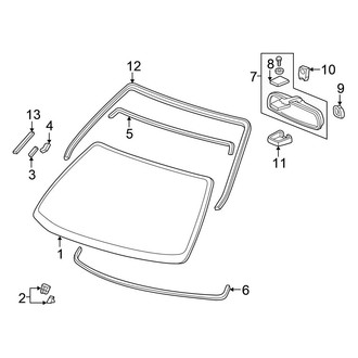 Honda OE - Windshield - Glass