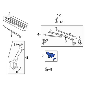 Honda OE - Front Wiper Motor
