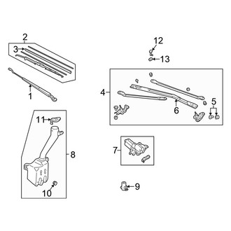 Honda OE - Windshield - Wiper & Washer Components (USA Built)