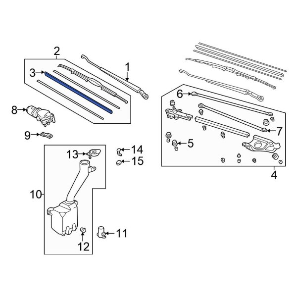 Windshield Wiper Blade Refill