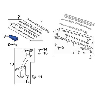 Honda OE - Front Wiper Motor