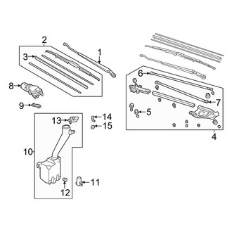 Honda OE - Windshield - Wiper & Washer Components (Japan or Canada Built)