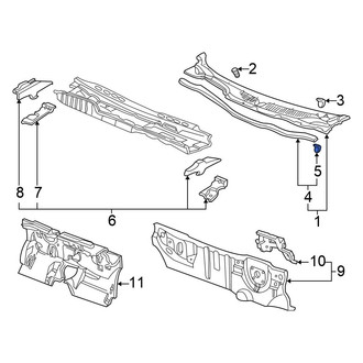 Honda OE - Cowl Panel Clip