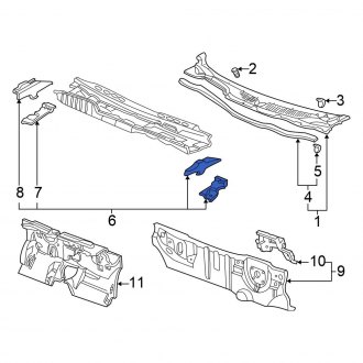 Honda Civic Cowl Panels & Parts | Vent Grills — CARiD.com