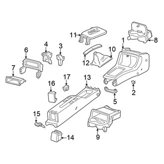 Honda OE - Center Console (CX / DX Standard Tr)