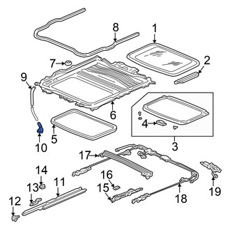 Honda OE - Rear Sunroof Drain Hose Drain Valve