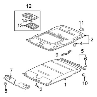 Honda OE - Roof - Interior Trim (DX / EX / HX Coupe)