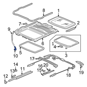 Honda OE - Rear Sunroof Drain Hose Drain Valve