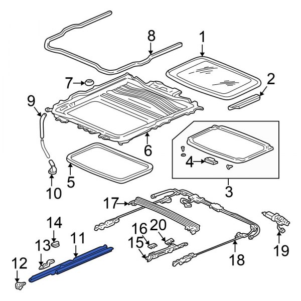 Sunroof Guide Rail