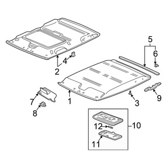 Honda OE - Roof - Interior Trim (DX / EX / GX / LX Sedan)