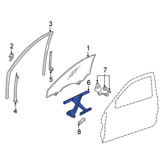 Honda OE - Front Right Window Regulator