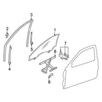 Honda OE - Front Door - Glass & Hardware