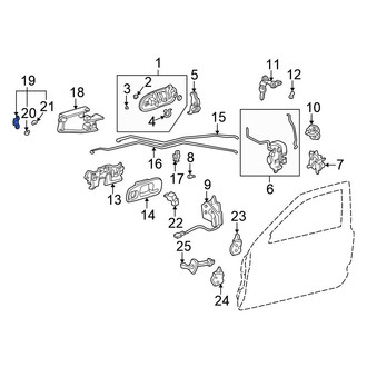 Honda OE - Front Window Crank Handle