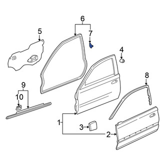 Honda OE - Rear Door Seal Clip