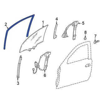 Honda OE - Front Left Window Channel