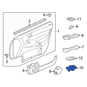 Honda OE - Front Left Door Window Switch