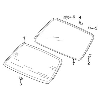 Honda OE - Back Glass - Glass