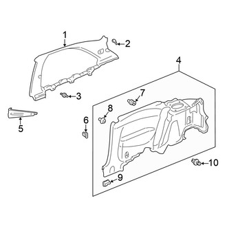 Honda OE - Quarter Panel - Interior Trim (CX / DX Hatchback)