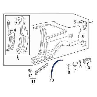 Honda OE - Rear Wheel Arch Molding