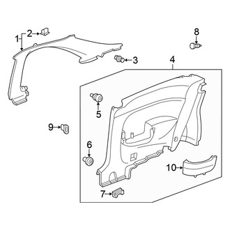 Honda OE - Quarter Panel - Interior Trim