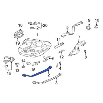 Honda OE - Left Fuel Tank Strap