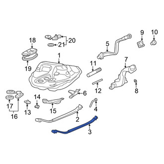 Honda OE - Left Fuel Tank Strap