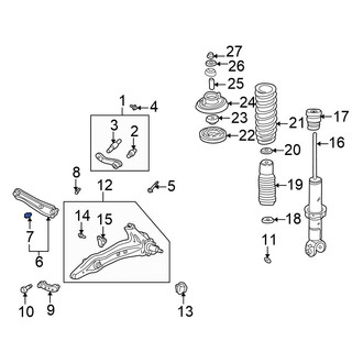Honda OE - Rear Lower Suspension Lateral Arm Bushing