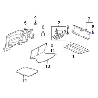 Honda OE - Rear Body Panel Trim Panel Clip