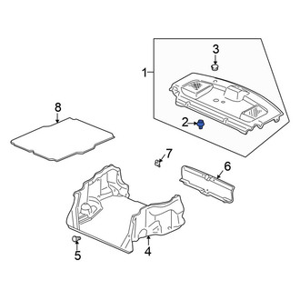 Honda OE - Package Tray Trim Clip